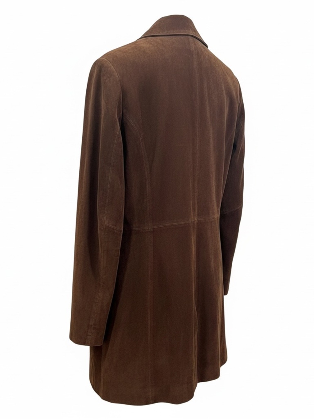 Vintage Genuine Leather Suede Button-Front Coat Women’s Medium Western Style - Picture 3 of 6